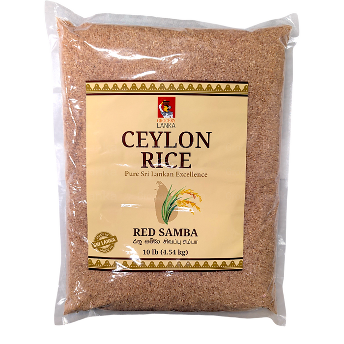 Ceylon Rice Red Raw Rice 4.5kg (10.0 lb) | Grocerylanka