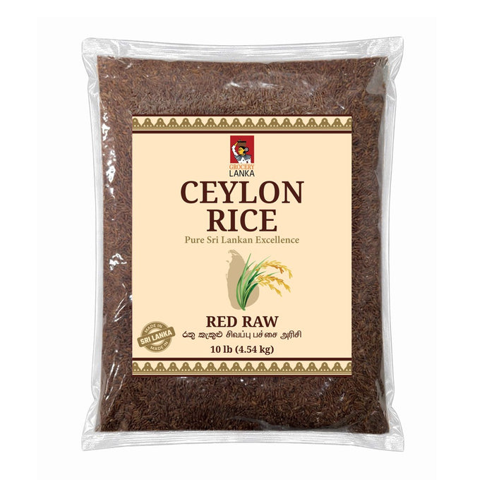Ceylon Rice Red Raw Rice 4.5kg (10.0 lb) | Grocerylanka