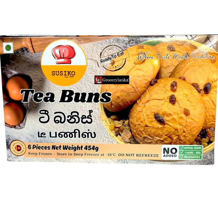 Susiko Tea Buns 454g (1.0 lb) (6 Pcs) - Frozen (In-Store Pickup Only / Please order a separate Frozen Shipping Kit in order to ship this item*)