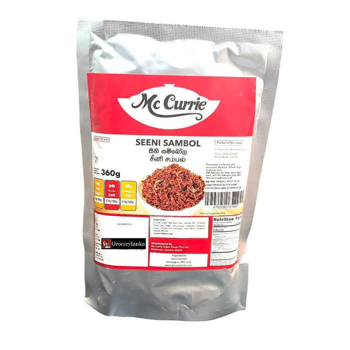 McCurrie Seeni Sambol 360g (12.7 oz) - Foil Pack