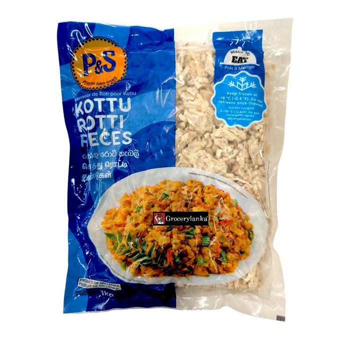 P&S Kottu Rotti Pieces 1kg (2.2 lb) - Frozen (In-Store Pickup Only / Please order a separate Frozen Shipping Kit in order to ship this item*)