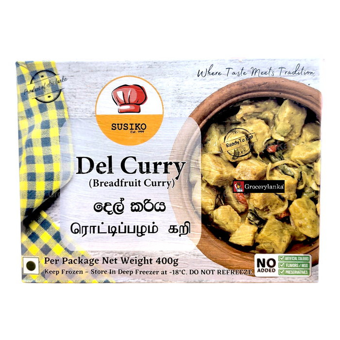 Susiko Del Curry (Breadfruit Curry) 400g (14.1 oz) - Frozen (In-Store Pickup Only / Please order a separate Frozen Shipping Kit in order to ship this item*)