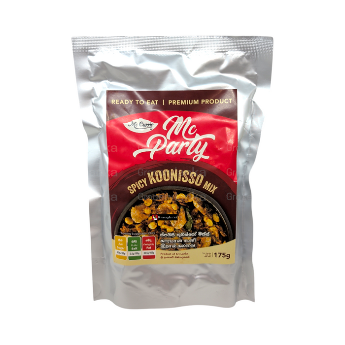 Mc Currie Mc Party Spicy Koonisso Mix 175g Sri Lankan spicy dried shrimp snack
