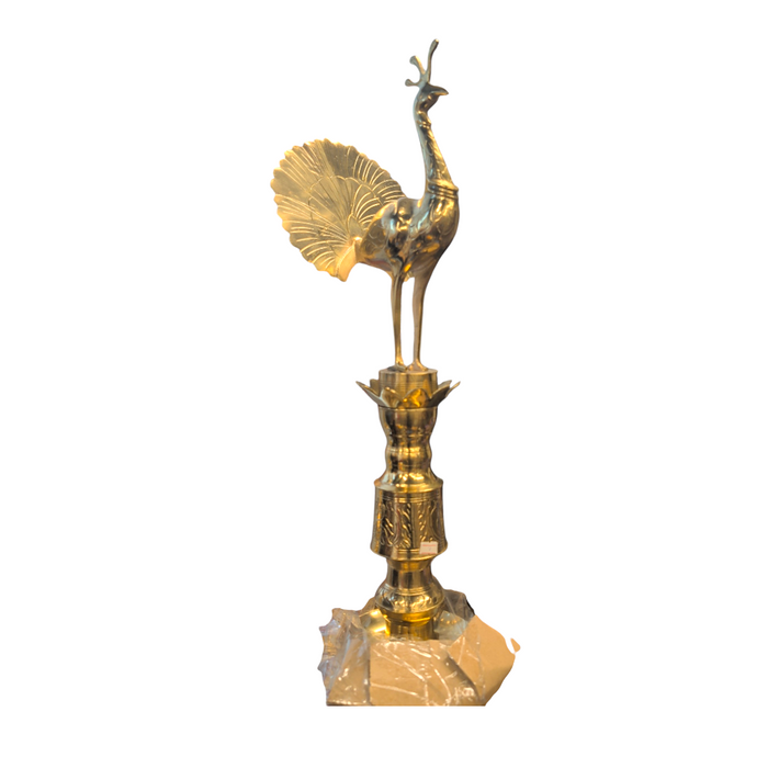 Sri Lankan Traditional Oil Lamp Peacock - 6ft (In-Store Pickup Only)