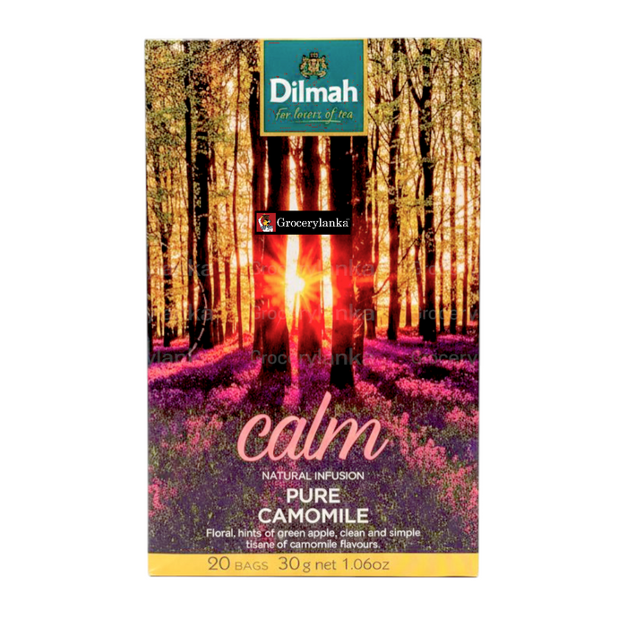 Dilmah Pure Camomile Infusion – 20 Individually Wrapped Tea Bags (30g / 1.06oz)