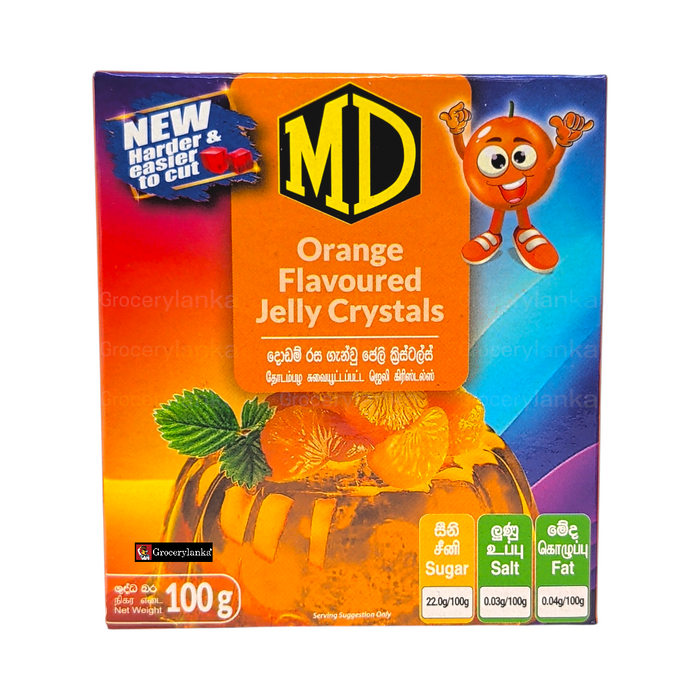 MD Jelly Crystals Orange Flavor 100g (3.53 oz) | Grocerylanka