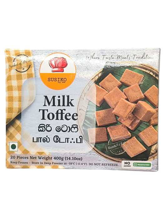 Susiko Milk Toffee 400g (14.1 oz) - 20 Pieces - Frozen