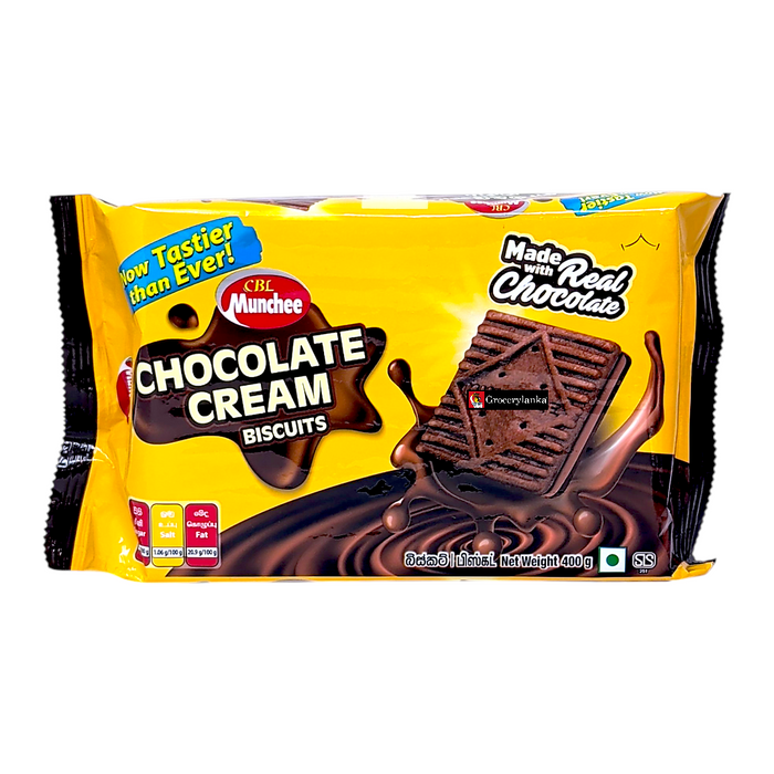 Munchee Chocolate Cream Biscuits 400g (14.11 oz)