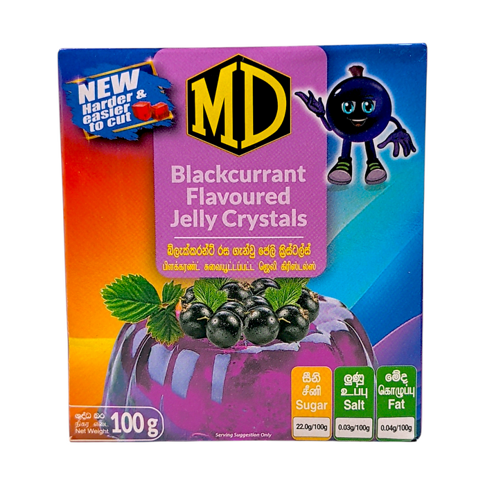 MD Jelly Crystals Black Currant Flavor 100g (3.53 oz) | Grocerylanka