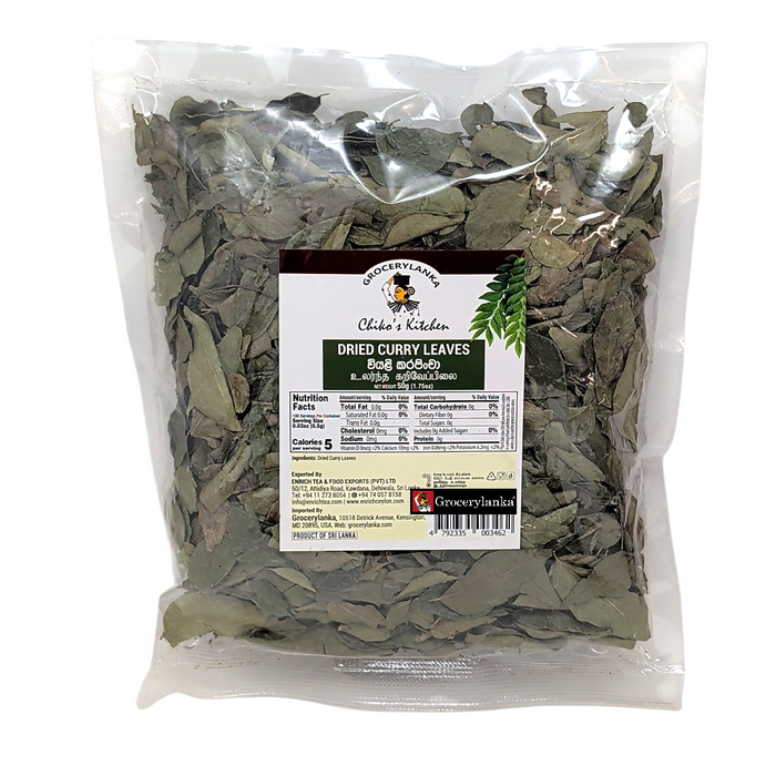 Dried Curry Leaves 50g (1.8 oz) | Groceylanka