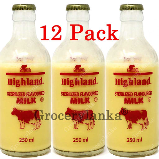 12 Pack of Highland Vanilla Milk 250ml