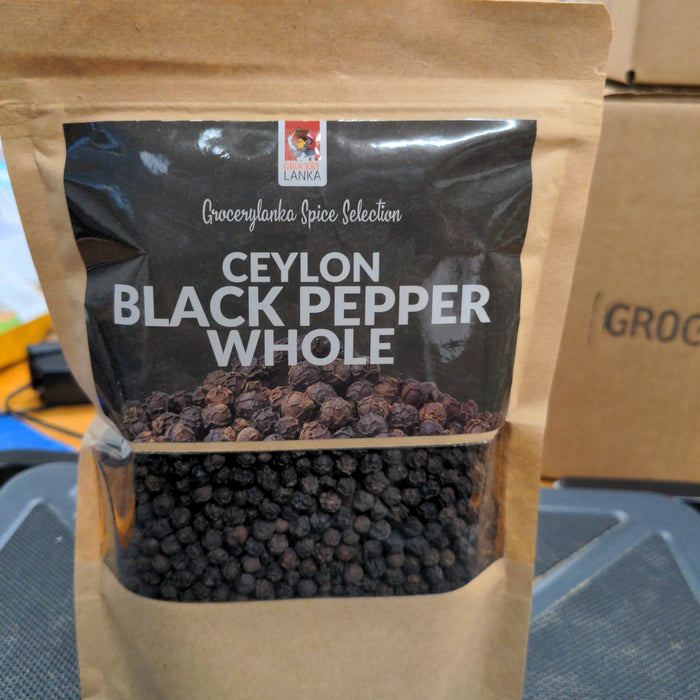 Grocerylanka Black Pepper Whole 250g | 100%  Authentic Sri Lankan Product
