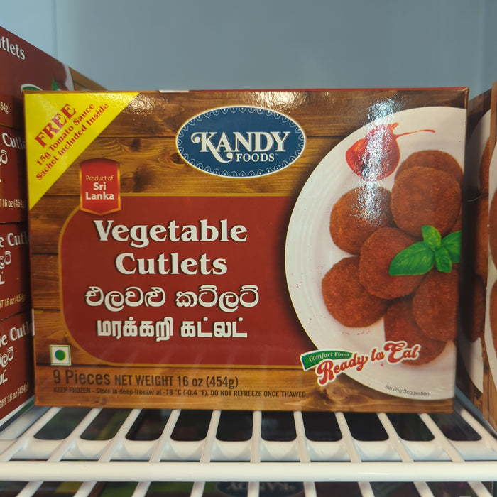 Kandy Foods Vegetable Cutlets 454g - Frozen (In-Store Pickup Only / Please order a separate Frozen Shipping Kit in order to ship this item*)