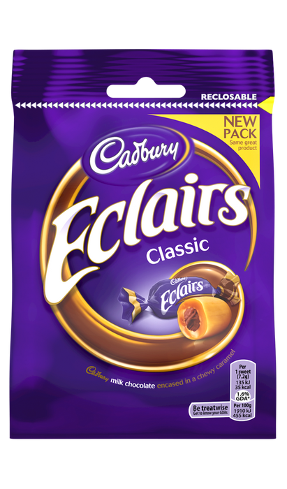 Cadbury Eclairs 130g (18 Pieces)