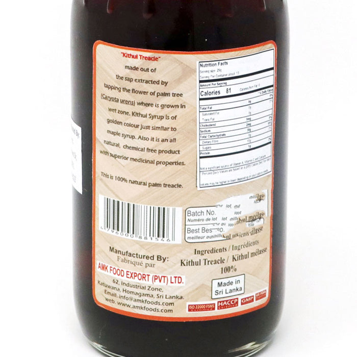 AMK Kithul Treacle 325ml Nutritional facts