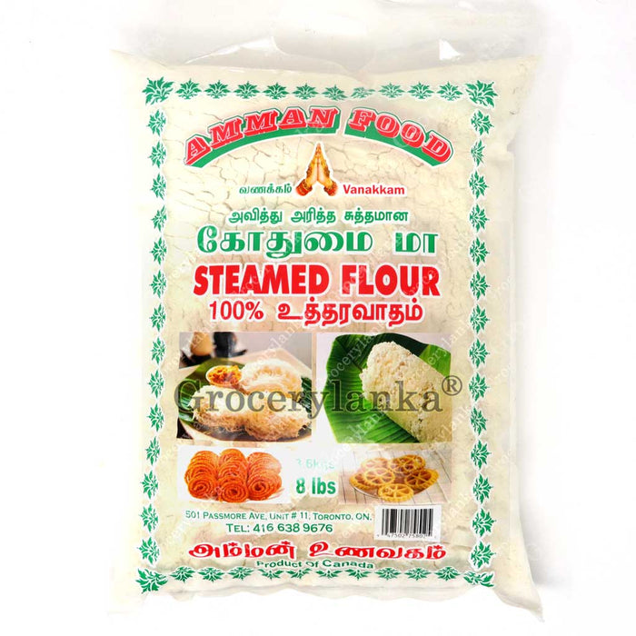 Amman Steamed Flour - Use for make Pittu, Idiappam, Murukku, Roti, and  Other  South Indian and Sri  Lankan Dishes 