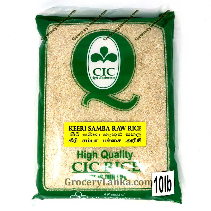 CIC White Keeri Samba Raw Rice 10lb — Grocerylanka
