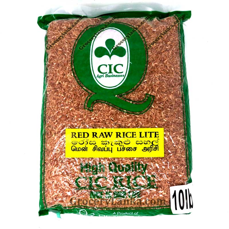 CIC Red Raw Rice Lite (Rosa Kekulu) 10lb - Polished Red Rice — Grocerylanka