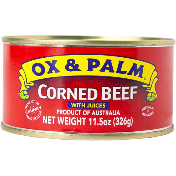 Ox & Palm Corned Beef with Juices 11.5oz (Halal) | Product of Australia