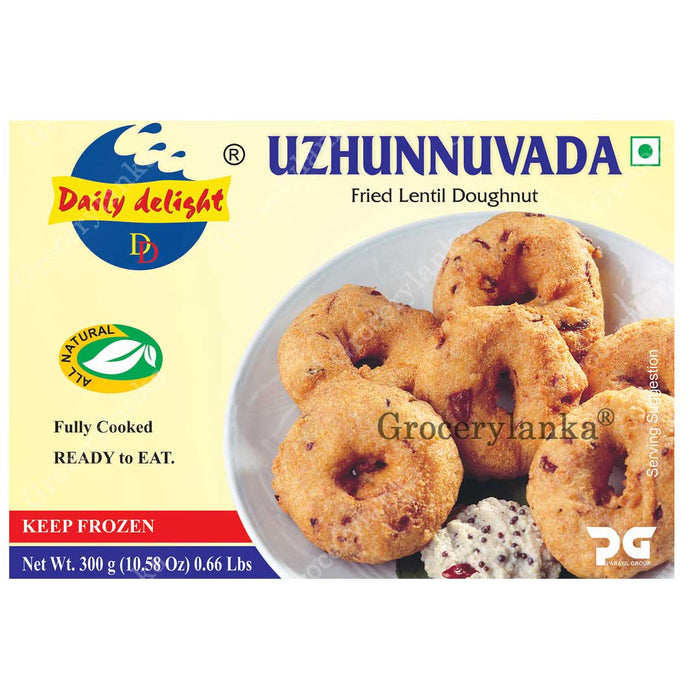 Daily Delight Uzhunnu Vada is crisp, crunchy, spongy, golden, aromatic, delicious. Anytime, Everytime! If you have not tried it, buy a pack today!