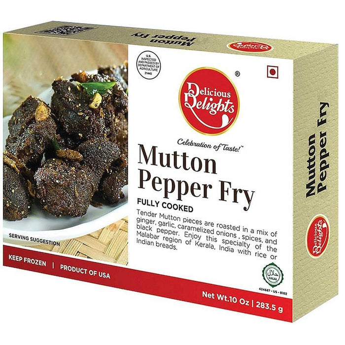 Delicious Delights Mutton Pepper Fry 10oz - Frozen (In-Store Pickup Only / Please order a separate Frozen Shipping Kit in order to ship this item*)