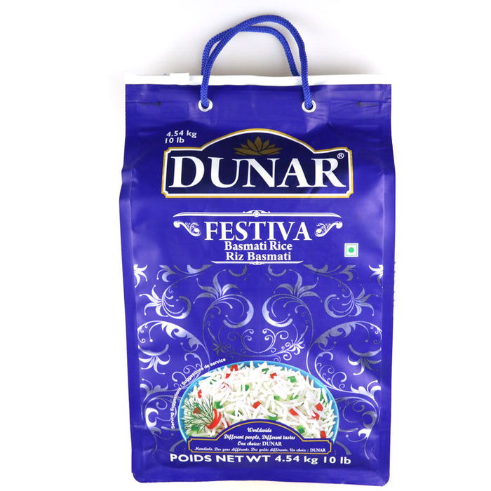 Dunbar Unique Rice Dunar Festiva Basmati Rice (White) 10lb (4.54kg) — Grocerylanka