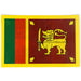 Sri Lankan Flag Double Sided Car Sticker 5 x 3.5 Inches