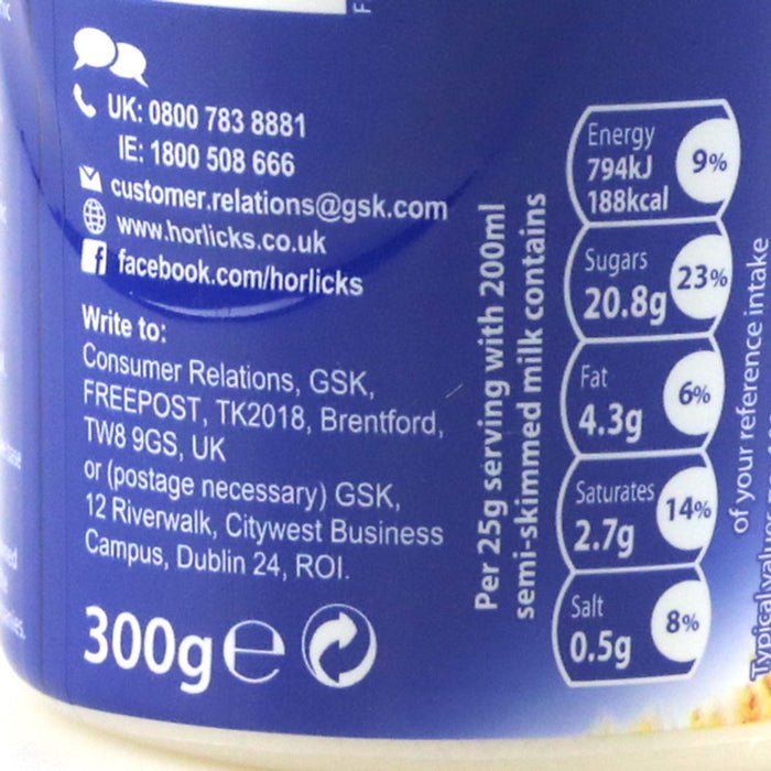 Horlicks Malted Milk Drink 300g | Product of UK