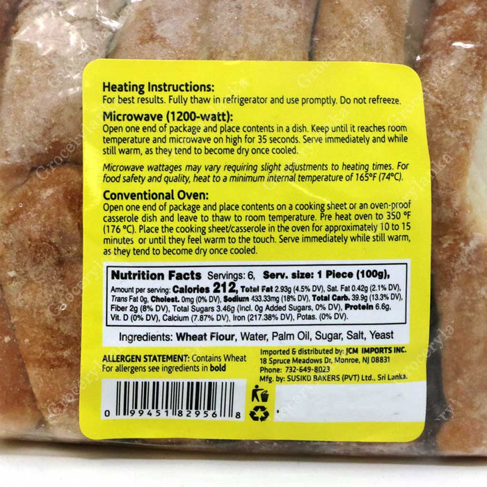 Kandy Foods Roasted Bread 6 Pieces -Frozen (In-Store Pickup Only / Please order a separate Frozen Shipping Kit in order to ship this item*)