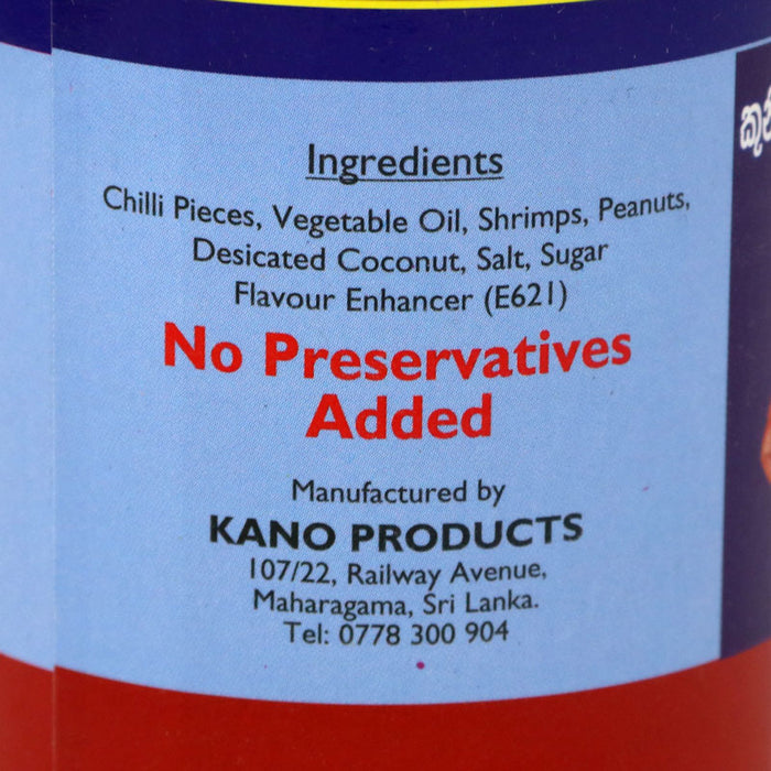 Kano Shrimp Sambol Ingredients 