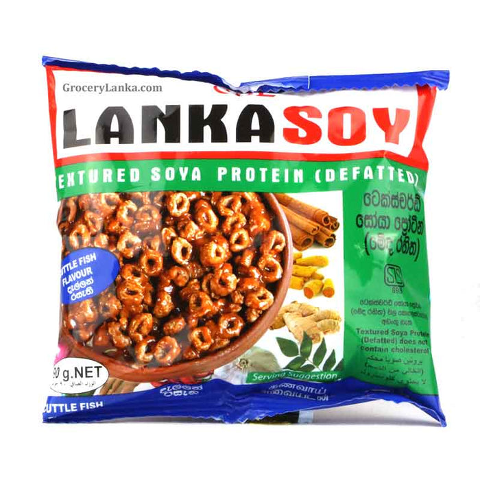 Lankasoy Cuttlefish Flavored Soy Nuggets 90g