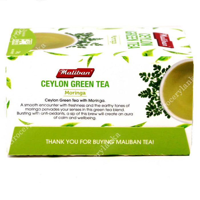 Maliban Ceylon Green Tea - Moringa - 20 Tea Bags