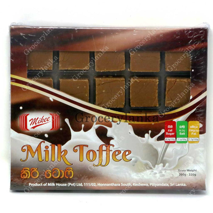 Mikee Milk Toffee 200g - Sri Lankan Milk Toffee