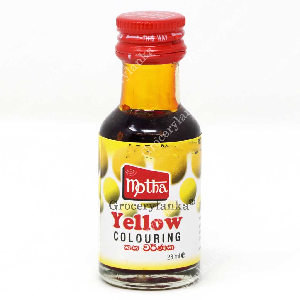 Motha Yellow Food Coloring 28g — Grocerylanka