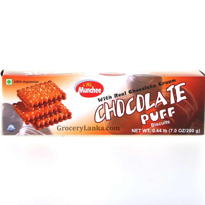 Munchee Chocolate Puff Biscuits 200g