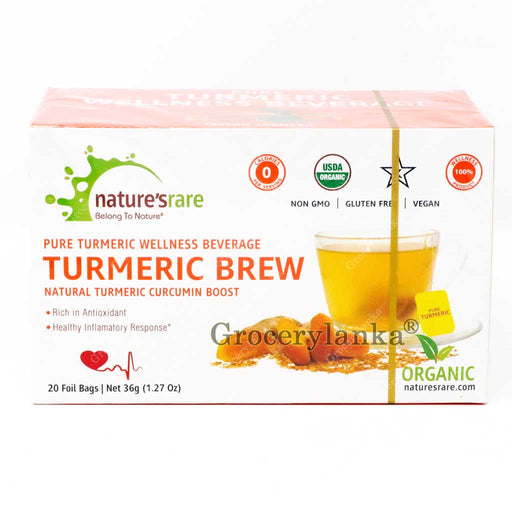 Nature's Rare Organic Turmeric Brew 20 Bags