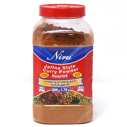 Niru Jaffna Extra Hot Curry Powder (Roasted) 800g - Bottle