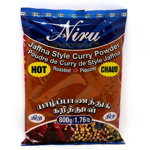 Niru Jaffna Hot Curry Powder (Roasted) 800g