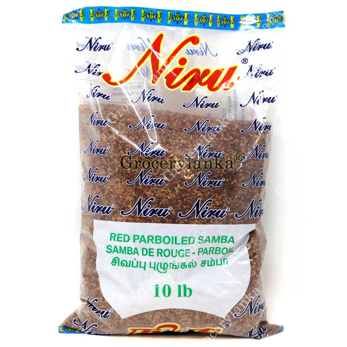 Niru Red Parboiled Samba Rice 10lb
