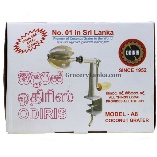 Odiris Coconut Grater (Model A8) - Stainless Steel Blades, No.1 in Sri Lanka