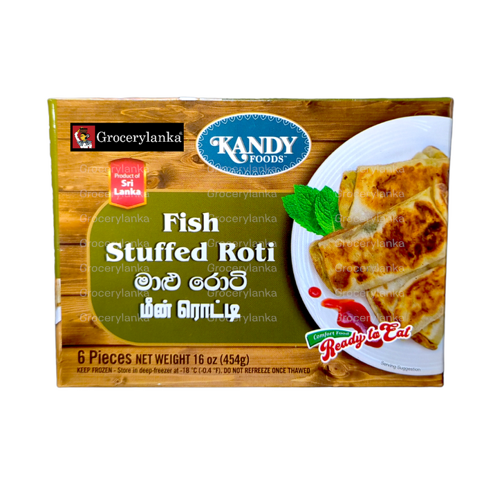 Kandy Foods Fish Roti  6 Pcs - Frozen (In-Store Pickup Only / Please order a separate Frozen Shipping Kit in order to ship this item*)