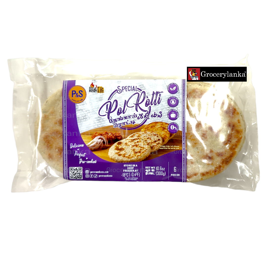 Pol Rotti Post P&S Pol Rotti – 6pcs Frozen Sri Lankan Coconut Flatbread — Grocerylanka