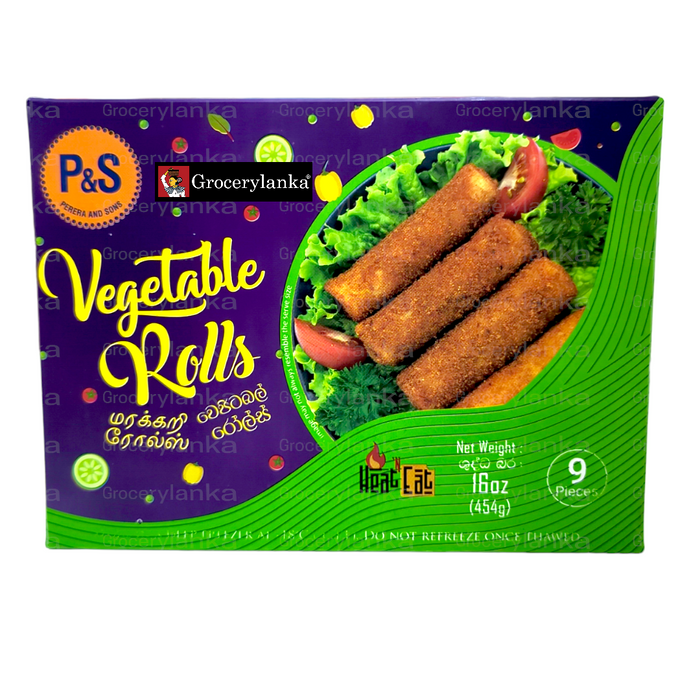 P&S Vegetable Rolls 9Pcs - Frozen (In-Store Pickup Only / Please order a separate Frozen Shipping Kit in order to ship this item*)