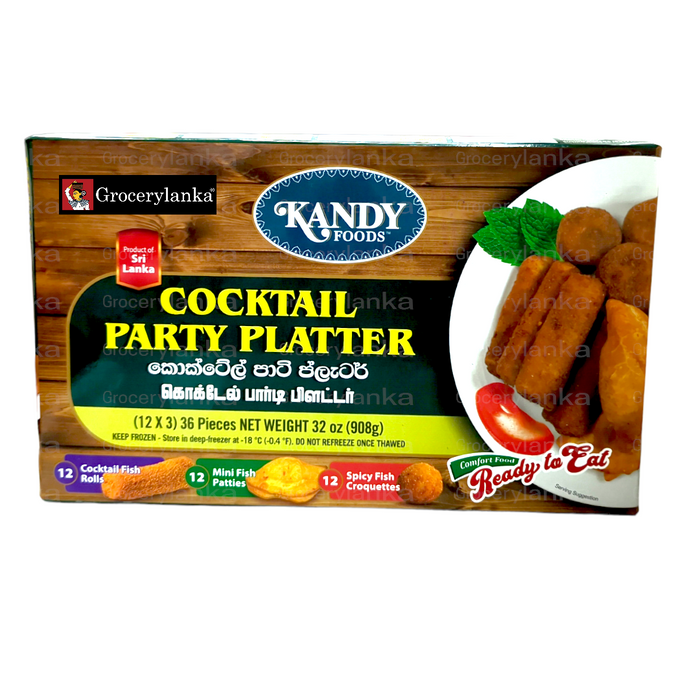 Kandy Foods Cocktail Party Platter 36Pcs - Frozen (In-Store Pickup Only / Please order a separate Frozen Shipping Kit in order to ship this item*)