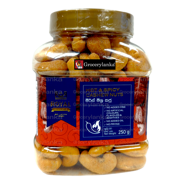 Royal Cashews - Hot & Spicy Cashew Nuts 250g