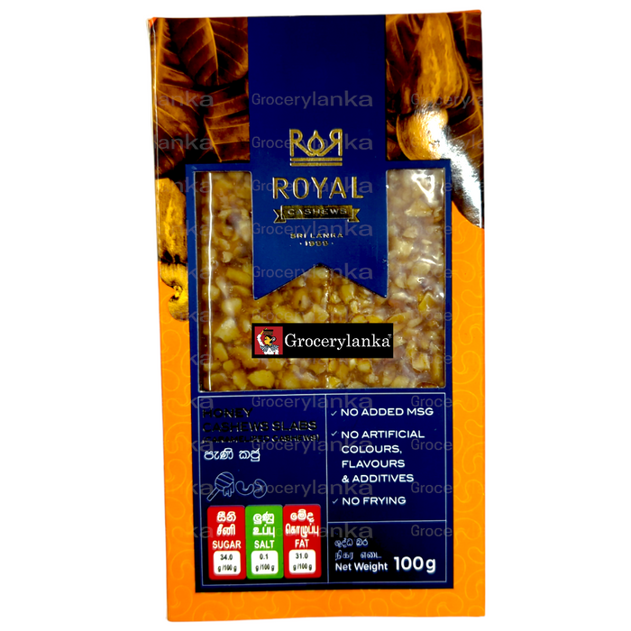 Royal Cashews - Honey Cashews Slabs 100g