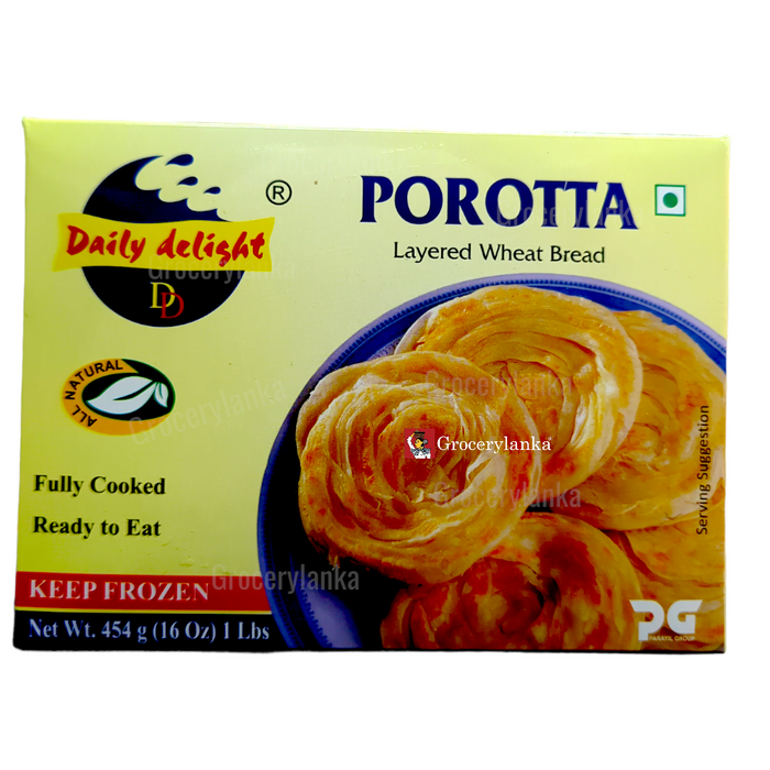 Daily Delight Porotta 1lb- Frozen (In-Store Pickup Only / Please order a separate Frozen Shipping Kit in order to ship this item*)