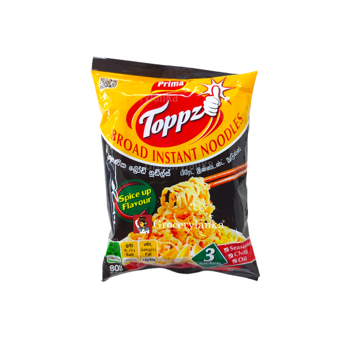 Prima Toppz Broad Instant Noodles 80g - Spice Up Flavour