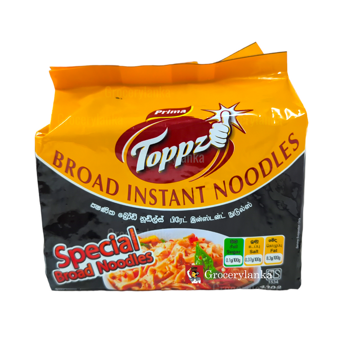 Prima Toppz Broad Instant Noodles 430g - Large Pack