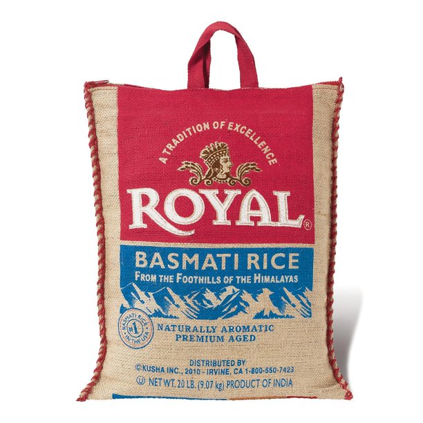 Royal Basmati Rice 20lb (9.07kg)